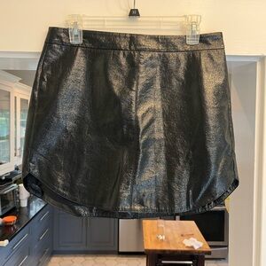 BB Dakota Metallic Black Skirt 8